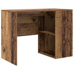 vidaXL Bureau d'angle en vieux bois 102x88x75 cm en bois d'ingénierie