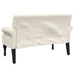 vidaXL Banc avec dossier 120x62x75 5 cm lin