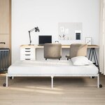 vidaXL Cadre de lit pliable sans matelas blanc 80x200 cm acier