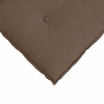 vidaXL Coussin de Dos Marron 120 x 19 x 50 cm tissu