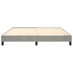 vidaXL Cadre de lit gris clair 180x200 cm velours