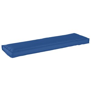 vidaXL Coussin de Palette pour Banc Bleu Royal 140x40x8 cm Tissu Oxford