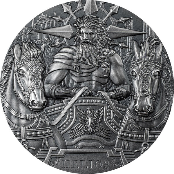 Monnaie HELIOS Gods of The World 3 Oz Argent 20$ Cook Islands 2022