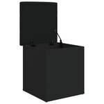 vidaXL Banc de rangement noir 42x42x45 cm bois d'ingénierie