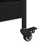 vidaXL Chariot de cuisine Chêne noir 70 x 30 x 82 cm Bois d'ingénierie