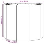 vidaXL Jardinière Argent 60 x 60 x 50 cm Acier inoxydable