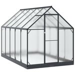 vidaXL Serre de jardin avec porte Anthracite 183 5 x 303 5 x 207 cm