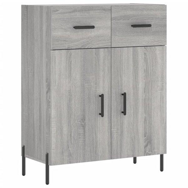 vidaXL Buffet sonoma gris 69 5x34x90 cm bois d'ingénierie