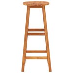 vidaXL Tabourets de bar lot de 2 bois d'acacia massif
