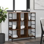 vidaXL Buffet chêne marron 102x32x103 5 cm bois d'ingénierie