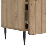 vidaXL Meuble TV 102 x 34 5 x 50 cm Chêne artisanal Bois d'ingénierie