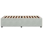 vidaXL Cadre de lit sans matelas gris clair 90x200 cm velours