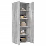 vidaXL Buffet haut sonoma gris 70x42 5x185 cm bois d'ingénierie