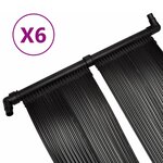 vidaXL Panneaux solaires de chauffage de piscine 6 Pièces 80x620 cm