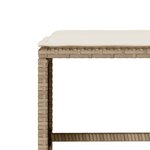 vidaXL Salon de jardin avec coussins 6 Pièces beige résine tressée