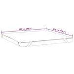vidaXL Protège-matelas blanc 180x200 cm imperméable