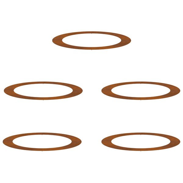 vidaXL Jardinière en Acier Corten Acier corten Grand Jardinières
