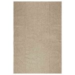 vidaXL Tapis ZIZUR beige 160x230 cm aspect de jute intérieur extérieur