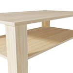 vidaXL Table basse bois d'ingénierie 100x59x42 cm chêne