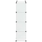 vidaXL Organiseur de rangement en cube avec 12 cubes et portes en PP transparent