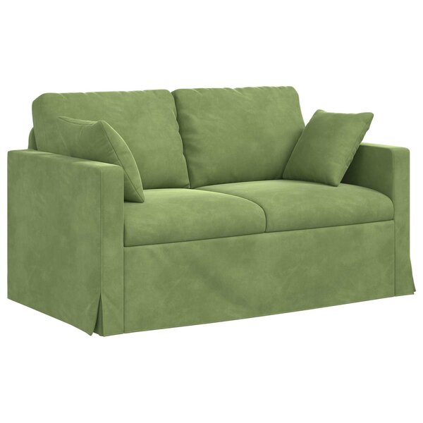 vidaXL Canapé Vert clair 138 x 78 x 80 cm Velours