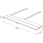 vidaXL Planche de terrasse 6 Pièces Teck WPC