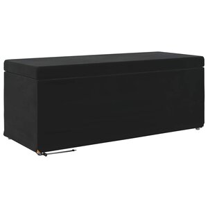 vidaXL Tabouret Noir 101 x 41 x 40 cm Velours et Bois Composite