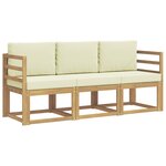 vidaXL Ensemble de canapés d'extérieur 3 pc