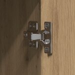 vidaXL Buffet haut en chêne artisanal 40x42 5x185 cm en bois d'ingénierie