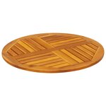 vidaXL Dessus de table Ø70x2 cm rond bois massif d'acacia