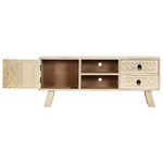 vidaXL Meuble TV 110x30x44 cm Bois massif de manguier