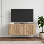 vidaXL Meuble TV mural 78 5 x 41 x 30 cm Chêne artisanal