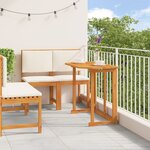 vidaXL Ensemble de salle à manger de jardin 4 pièces en bois d'acacia massif