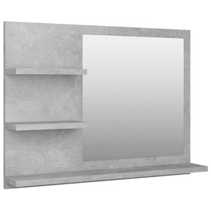 Miroir de salle de bain 60 x 10 5 x 45 cm aggloméré gris 02_0006944