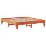 vidaXL Cadre de lit sans matelas cire marron 180x200cm bois pin massif