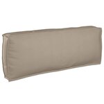 vidaXL Set de coussins de palette 3 Pièces Taupe Tissu Oxford