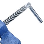 vidaXL Étau pour perceuse à colonne bleu 121 mm fonte