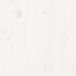 vidaXL Salon de jardin 7 Pièces avec coussins blanc bois massif