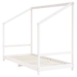 vidaXL Cadre de lit pour enfants blanc 90x190 cm bois de pin massif
