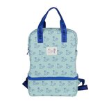 Sac à dos enfant Milan Collection 460 avec compartiment isotherme - Grand compartiment intérieur - 2 poches latérales - Capacité totale 9 5 L - Vert/Bleu