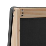 vidaXL Tête de lit capitonnée Gris foncé 120 cm Pin massif