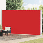 vidaXL Auvent latéral rétractable de patio 220x600 cm Rouge