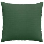 vidaXL Coussins de canapé 2 Pièces Vert foncé 50 x 50 cm