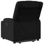 vidaXL Fauteuil inclinable de massage Noir Similicuir