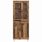 vidaXL Haut Armoire Bois Ancien 69 5 x 34 x 90 cm Bois d'ingénierie