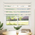 vidaXL Store zèbre beige marbré largeur du tissu 135 9 cm polyester