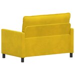 vidaXL Canapé Jaune 126 x 81 x 87 5 cm Velours