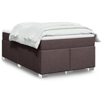 vidaXL Sommier à lattes de lit avec matelas Marron foncé 120x200 cm