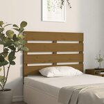 vidaXL Tête de lit Marron miel 75x3x80 cm Bois massif de pin