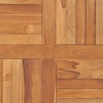 vidaXL Dessus de table Bois de teck solide Carré 80x80x2 5 cm